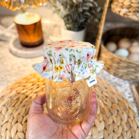 Floral Jar Cover | Sourdough Starter Cover